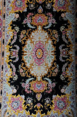 Royal Tabriz Cork Wool & Silk Rug, 1980s-FLW-1402138