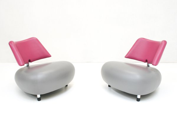 Rubber Pallone Pa Lounge Chairs by Roy De Scheemaker for Leolux, Set of 2-SES-1322913