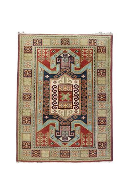 Rug with Graphic Pattern and Contrasting Colors-HPP-1746751