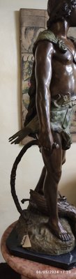 Rugiano, Boy with Bow, 1996, Bronze on Marble Base-HDX-2035622