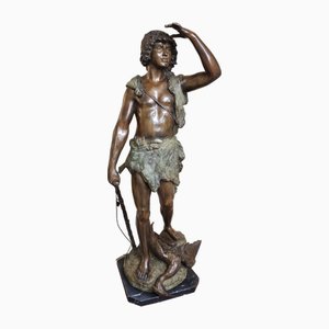 Rugiano, Boy with Bow, 1996, Bronze on Marble Base-HDX-2035622