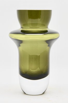 Rumba Vase in Sage Green Crystal from Marquis by Waterford, Ireland-MJY-1149015