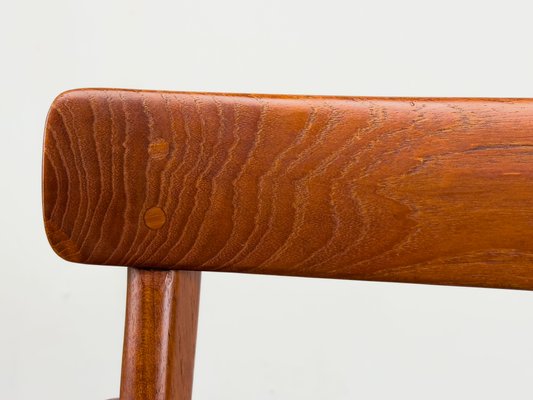 Rungstedlund Armchair in Teak and Leather by Ole Wanscher for P. Jeppesen, 1960s-QEQ-2024786