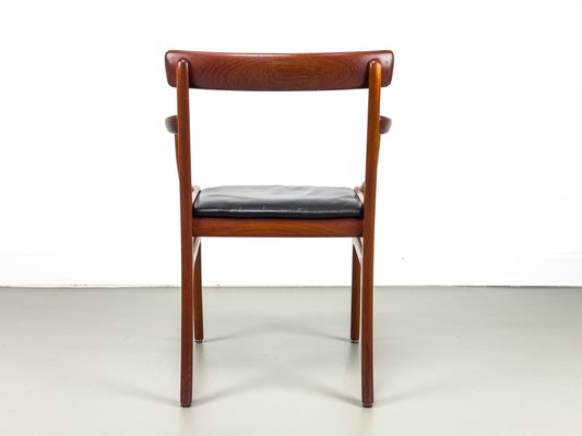 Rungstedlund Armchair in Teak and Leather by Ole Wanscher for P. Jeppesen, 1960s-QEQ-2024786