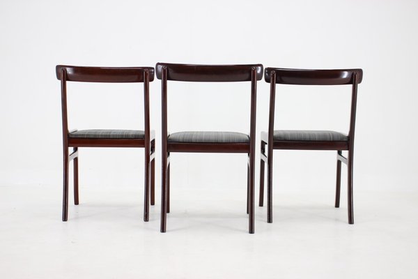 Rungstedlund Chairs in Mahogany by Ole Wanscher, 1950s, Denmark, Set of 5-TZ-1325224