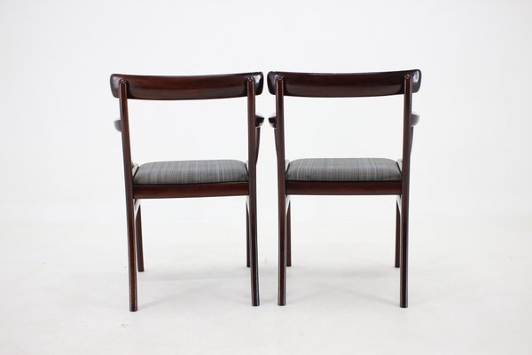 Rungstedlund Chairs in Mahogany by Ole Wanscher, 1950s, Denmark, Set of 5-TZ-1325224