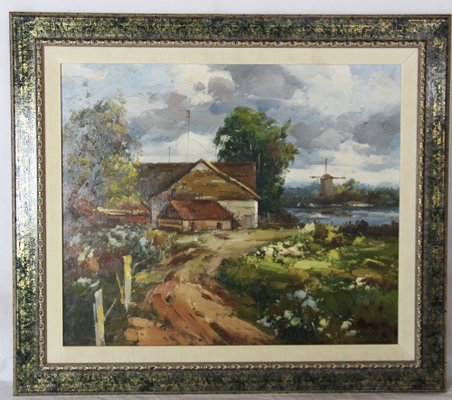 Rural Landscape, Late 20th Century, Oil on Canvas-ZYI-1352912