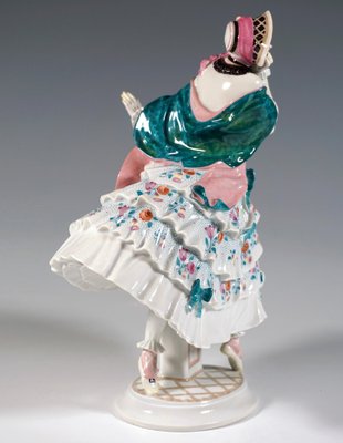 Russian Ballet Estrella Figurine attributed to Paul Scheurich for Meissen, 1930s-EMT-1763727