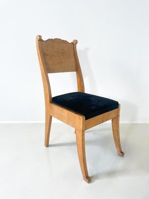 Russian Chairs in Birch Veneer, Early 19th Century, Set of 4-FGA-1750853