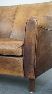 Rustic 2-Seater Sofa in Leather-HPP-2039539