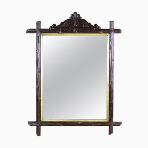 Rustic Austrian Black Forest Rustic Wall Mirror, 1880s-TQA-1322103