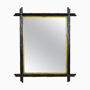 Rustic Black Forest Mirror with Gilt Inner Bar, Austria, 1880s-TQA-1322378