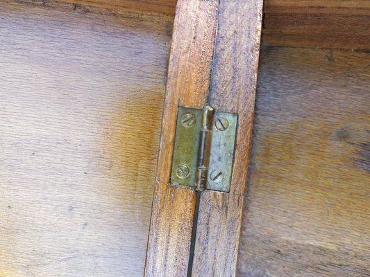 Rustic Box in Chestnut Wood Built with Interlocking System without Nails, 1970s-ZFY-1756465