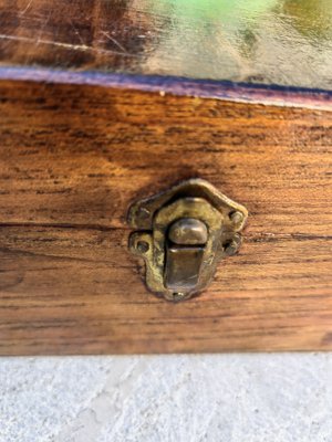 Rustic Box in Chestnut Wood Built with Interlocking System without Nails, 1970s-ZFY-1756465