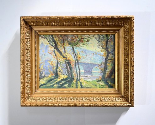 Rustic Landscape, Late 1800s, Oil on Canvas, Framed-RVK-1751669