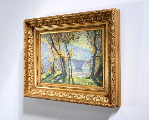 Rustic Landscape, Late 1800s, Oil on Canvas, Framed-RVK-1751669