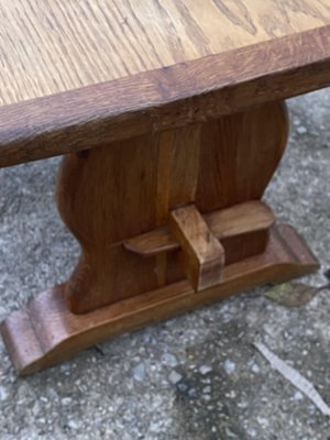 Rustic Monastery Coffee Table in Oak, 1950-ZYJ-2024575