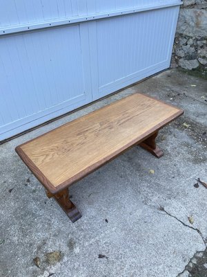 Rustic Monastery Coffee Table in Oak, 1950-ZYJ-2024575