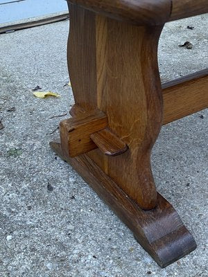 Rustic Monastery Coffee Table in Oak, 1950-ZYJ-2024575