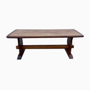 Rustic Monastery Coffee Table in Oak, 1950-ZYJ-2024575