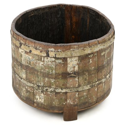 Rustic Solid Wood Barrel-NQ-1798459