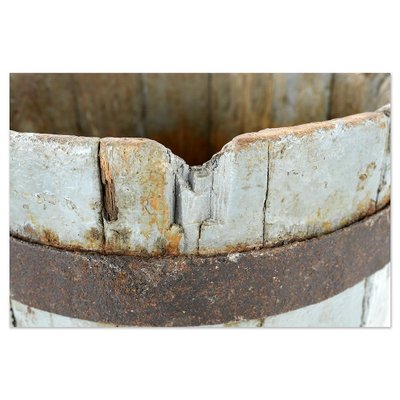 Rustic Solid Wood Barrel-NQ-1798451