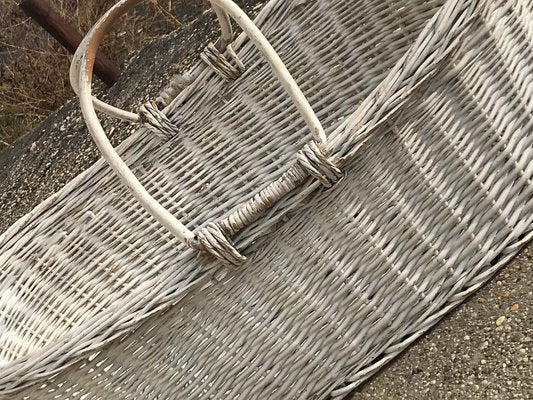 Rustic Wood Basket, 1960s-OXJ-743649