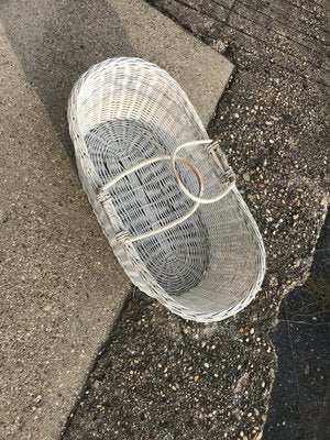 Rustic Wood Basket, 1960s-OXJ-743649