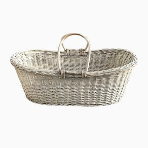 Rustic Wood Basket, 1960s-OXJ-743649