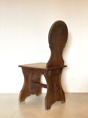 Rustic Wooden Chairs, 1960s, Set of 6-NPC-1309690