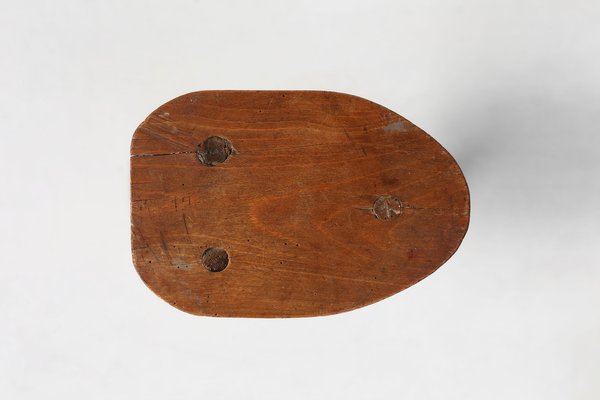 Rustic Wooden Stool, 1920s-YSY-1768380