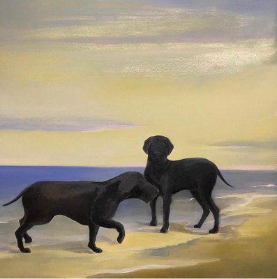 Rusudan Zviadadze, Dogs, 2021, Oil on Canvas-CHG-2037821