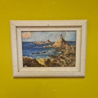 S. Barrier, French Coastal Scenes, 1947, Oil on Panels, Framed, Set of 2-VHW-1815635