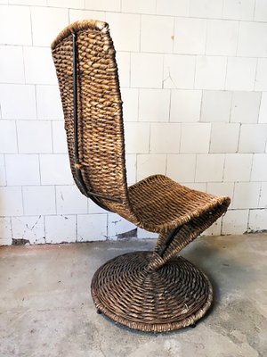 S Chair in Braided Rope by Marzio Cecchi, Italy, 1970s-VCV-638754