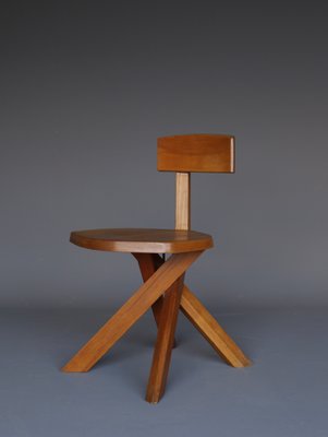 S34 Elm Chair by Pierre Chapo, 1980s-MB-2020706