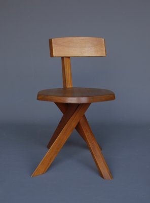 S34 Elm Chair by Pierre Chapo, 1980s-MB-2020706