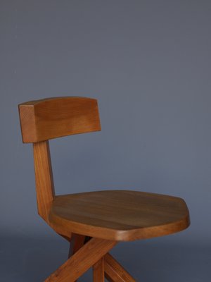 S34 Elm Chair by Pierre Chapo, 1980s-MB-2020706