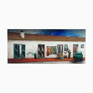 Sabrina Pugliese, Old Village, Original Oil Painting, 2016-ZCI-983890