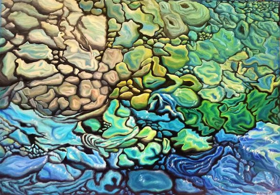 Sabrina Pugliese, Seabed, Original Oil Painting, 2019-ZCI-983879