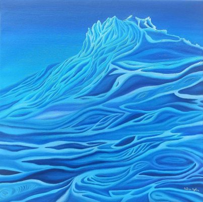 Sabrina Pugliese, The Melting of Glaciers, Original Oil Painting, 2019-ZCI-983878