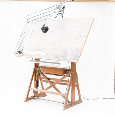 Sacchi Drawing Board Turin, 1960s-NZV-2027566