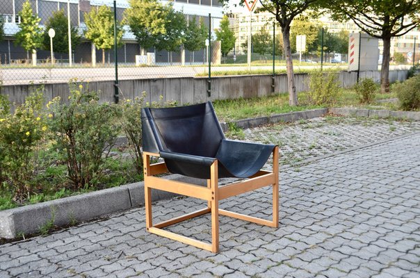 Saddle Leather Möbel Modell Canto Shell Chair by Rainer Schell for Schlapp, 1970s-UF-1384265