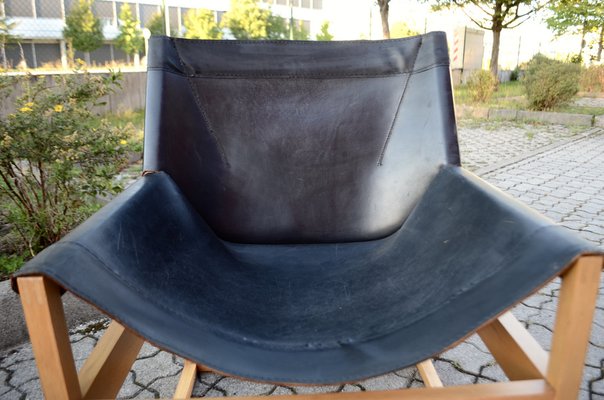 Saddle Leather Möbel Modell Canto Shell Chair by Rainer Schell for Schlapp, 1970s-UF-1384265