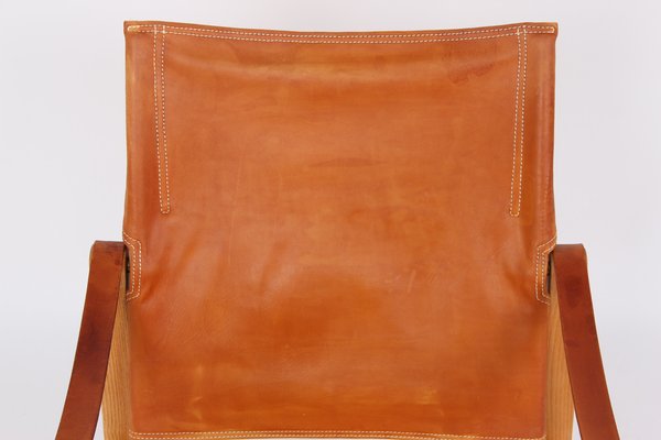 Safari Chair with Natural Leather by Kaare Klint for Rud. Rasmussen-DQ-1582034