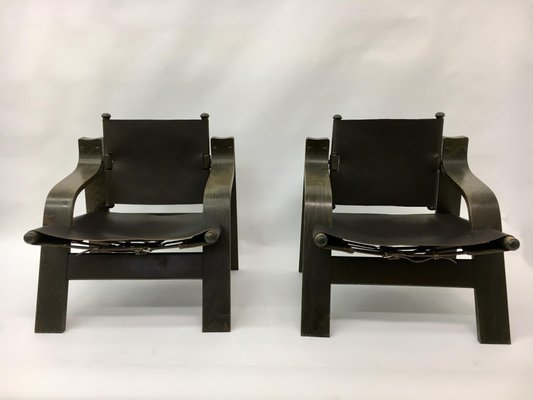 Safari Lounge Chairs , 1970s, Set of 2-BGP-934889