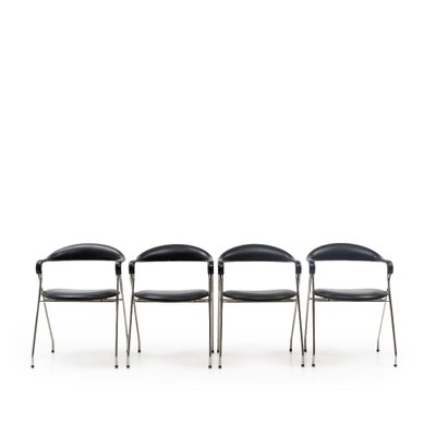 Saffa Chairs by Hans Eichenberger for Dietiker, Switzerland, 1980s, Set of 4-TJQ-1339263