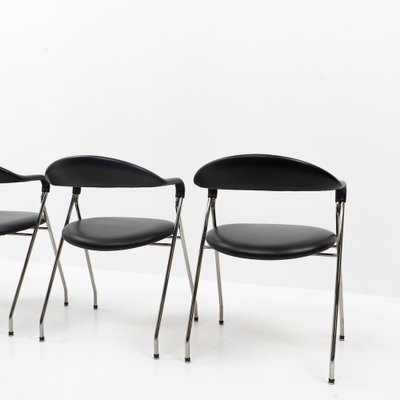 Saffa Chairs by Hans Eichenberger for Dietiker, Switzerland, 1980s, Set of 4-TJQ-1339263