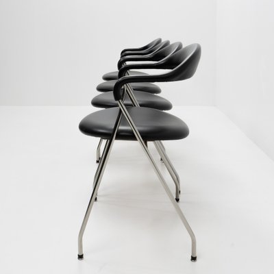 Saffa Chairs by Hans Eichenberger for Dietiker, Switzerland, 1980s, Set of 4-TJQ-1339263