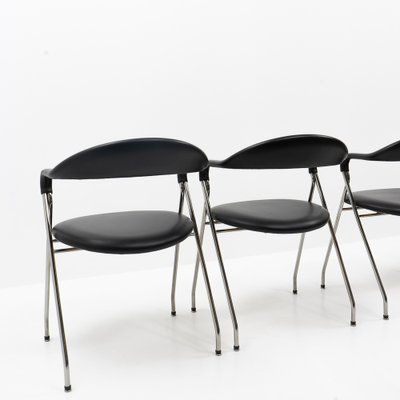 Saffa Chairs by Hans Eichenberger for Dietiker, Switzerland, 1980s, Set of 4-TJQ-1339263