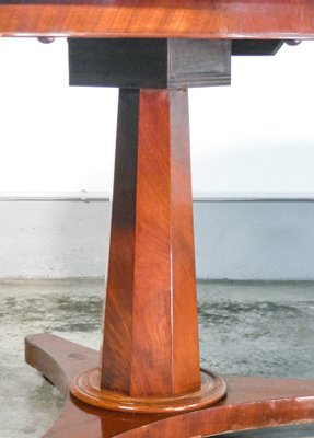 Sailing Side Table in Mahogany with Wheels-OJE-1317505